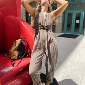 NWT Halter Jumpsuit with Belt – Sizes S, M, L